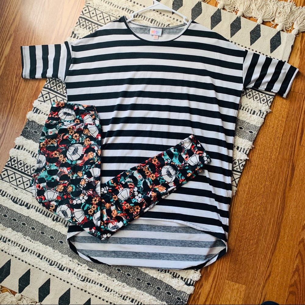 LulaRoe Irma and OS Leggings Outfit